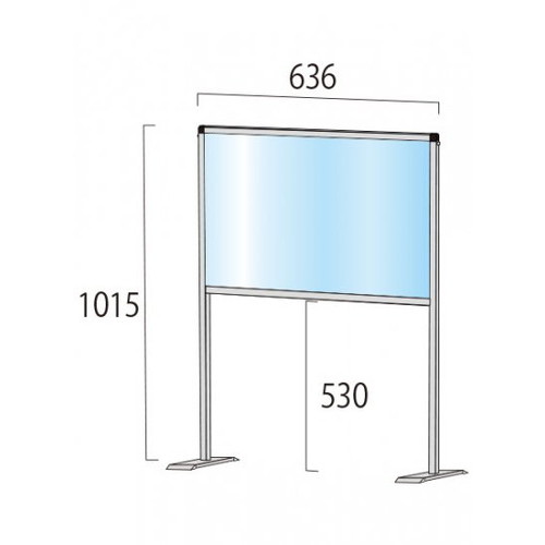 【飛沫防止パーテーション】【アクリル板パーテーション】 ブラックパーテーションスタンド450X600ハイ BHBPH450X600 軽くて丈夫なアルミフレームを使用した飛沫防止パーテーション｜アクリルパーテーション 飛沫パーテーション 飛沫防止パーテーション安い 飛沫感染防止