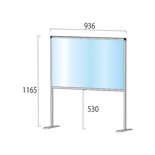 【飛沫防止パーテーション】【アクリル板パーテーション】 ブラックパーテーションスタンド600X900ハイ BHBPH600X900 軽くて丈夫なアルミフレームを使用した飛沫防止パーテーション｜アクリルパーテーション 飛沫パーテーション 飛沫防止パーテーション安い 飛沫感染防止