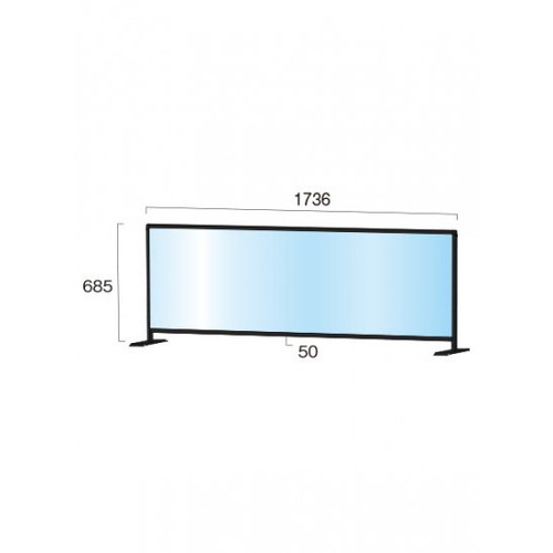【飛沫防止パーテーション】【アクリル板パーテーション】 ブラックパーテーションスタンド600X1700ロウ (塩ビ仕様) BHBPL600X1700E 軽くて丈夫なアルミフレームを使用した飛沫防止パーテーション｜アクリルパーテーション 飛沫パーテーション 飛沫防止パーテーション安い
