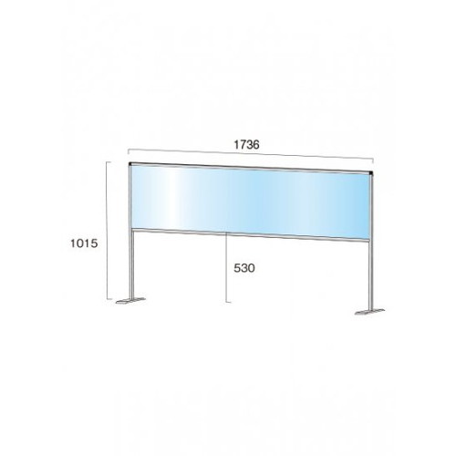 【飛沫防止パーテーション】【アクリル板パーテーション】 パーテーションスタンド450X1700ハイ (塩ビ仕様) HBPH450X1700E軽くて丈夫なアルミフレームを使用した飛沫防止パーテーション｜アクリルパーテーション 飛沫パーテーション 飛沫防止パーテーション安い 飛沫感染防止