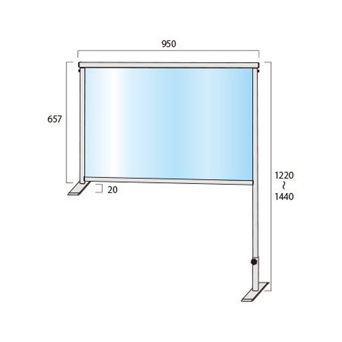 【飛沫防止パーテーション】【アクリル板パーテーション】 カウンターパーテーション600X900 COHBP600X900 横並びのカウンター席でも広範囲の飛沫をカバーできる大型パーテーション｜アクリルパーテーション 飛沫パーテーション 飛沫防止パーテーション安い 飛沫感染防止