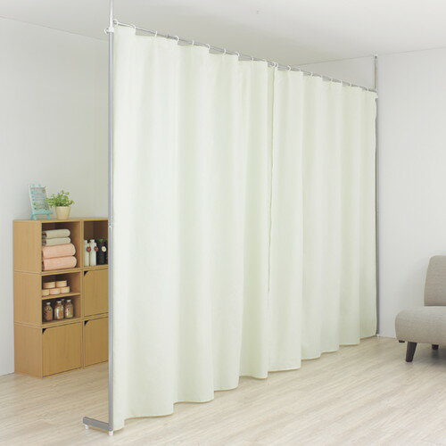 【間仕切/パーテーション】【つっぱりパーティション(カーテン)】【 薄緑】 56836-4*