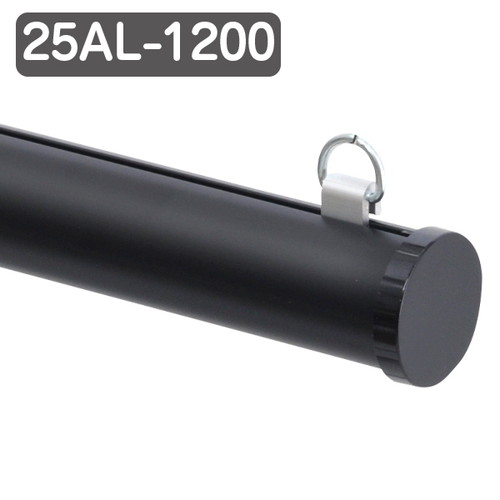 楽天看板材料　楽天市場店【バナーホルダー】【メディアホルダー（アルミ25AL-1200ブラック】 40888BLK｜バナーホルダー タペストリーバー メディアホルダー 天吊りバナー 天吊りPOP タペストリー タペストリ