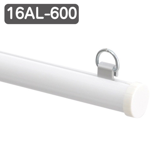 【バナーホルダー】【メディアホルダー(アルミ)】【16AL-600ホワイト】 43578WHT ｜バナーホルダー タペストリーバー メディアホルダー 天吊りバナー 天吊りPOP タペストリー タペストリ