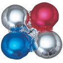 【共通クラスターバルーン10枚】【Mレッド×金】 51078-8*