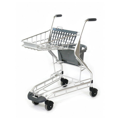 【ショッピングカート】【 アルミ製軽量子乗せカート 】 60366-01