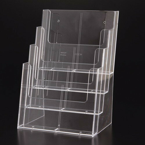 【カタログスタンド】【4C230】 A4 4段 30027*** ｜カタログケース パンフレットケース アクリルケース アクリルスタンドケース パンフ..