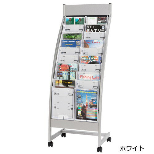 【SCPスタンド】【R傾斜】 SCPスタンド R傾斜 2列 10段 グレー ホワイト