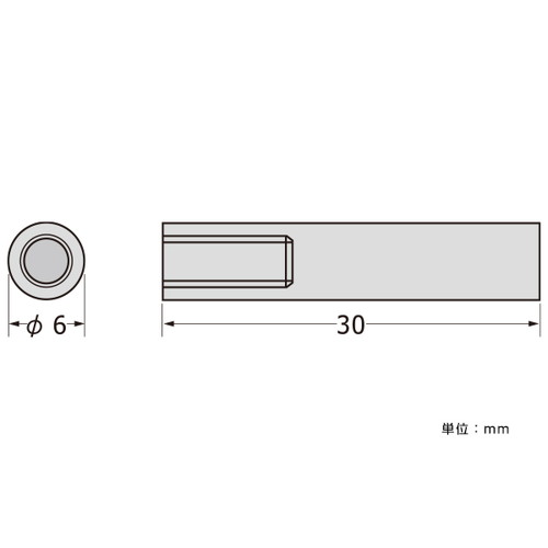 【スカルプ】【パネルフィクス】【バー】 Φ6-30片ナット SCPAB054｜ 飾りビス 化粧ナット ポピック 化..