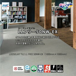 【塩ビタイル】【東リ塩ビタイル】【ビニル床タイル】 東リ 置敷きタイル ルースレイ50NW-EX 1000mm×1000mm 【ケース売り(2枚入)】