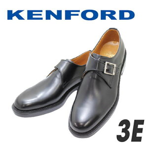 【ラスト26.5cm】REGAL KENFORD（リーガル ケンフォード）K642Lモンクストラップ メンズビジネスシューズ 革靴 メンズ用（男性用） 本革（レザー）日本製 3E 黒（ブラック）26.5cm 【送料無料 】