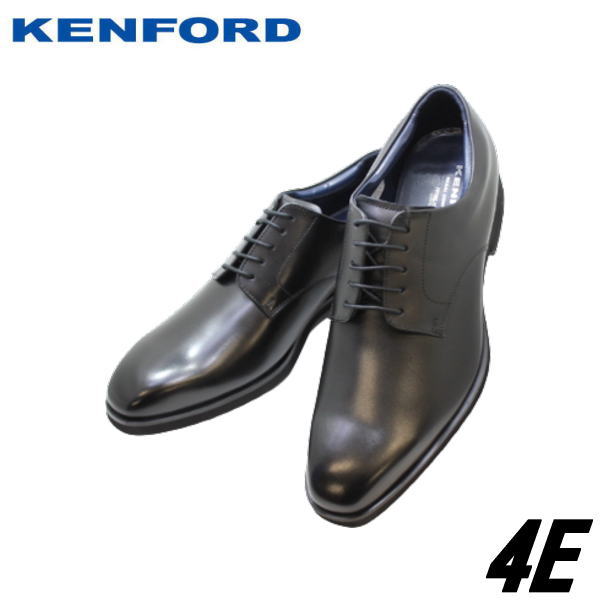 楽天神田のリズム靴店REGAL KENFORD （ケンフォード）KP01 AB 黒 （ブラック） 4Eプレーントゥー レースアップ シューズ ビジネスシューズ 革靴 メンズ用（男性用） 本革（レザー）幅広 4Eワイド