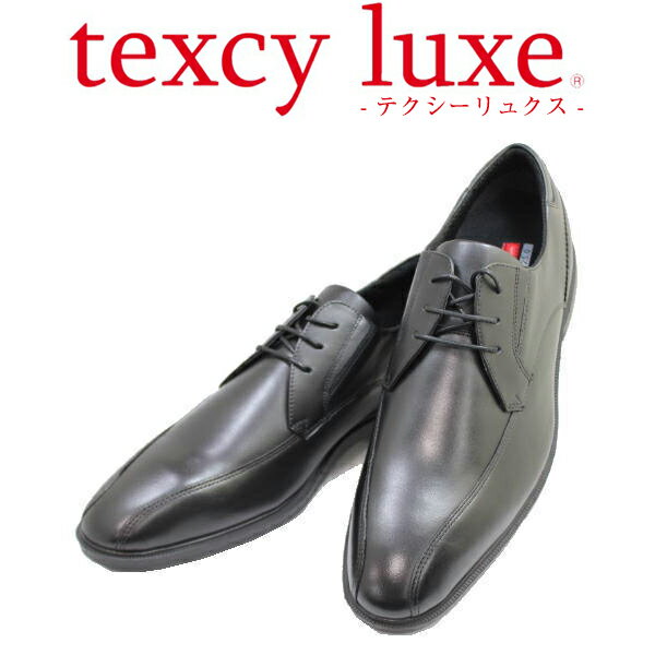 【ラスト28cm値下げ】アシックス商事 TEXCY-LUXE TU7784 黒（ブラック）メンズビジネスシューズ ウォーキング シューズ 幅広 軽量メンズ用（男性用）本革（レザー）革靴 立ち仕事 スニーカー 感覚