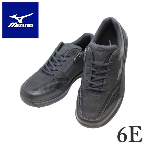 ミズノ MIZUNO（ミズノ）ウォーキングシューズ NR320M(メッシュ) 黒メンズシューズ カジュアルシューズ メンズ用（男性用） ワイド 幅広 甲高 B1GX230009 6E ブラック250cm 255cm 26cm 26.5cm 27cm 27.5cm