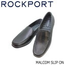 ロックポート ビジネスシューズ メンズ ROCKPORT ロックポート マルコム スリッポン CJ2275 黒 (ブラック) メンズ ビジネスシューズ ドライビングシューズ本革 革靴 軽量仕上げ MALCOM SLIP ON ウォーキングシューズ