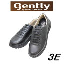 Gently ジェントリー ワールドマーチ新ブランド ビジネス カジュアルシューズ GE301VG 黒 ブラック 3E 紳士靴 幅広甲高 靴 ワイド ムーンスタ...