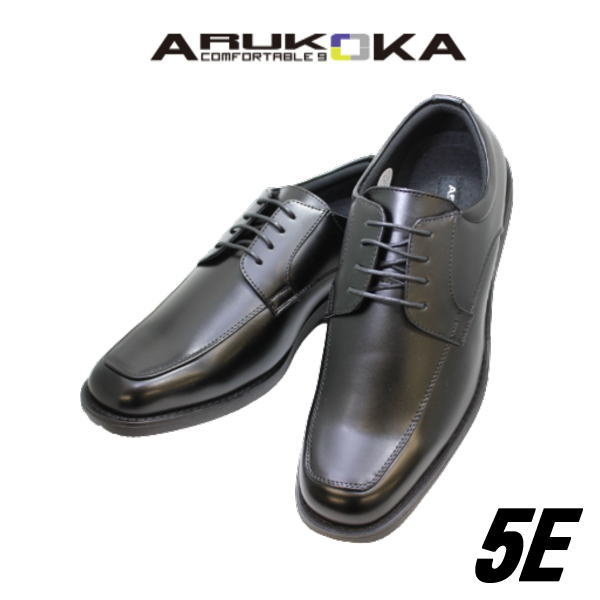 実用品 ARUKOKA 731 黒 5E ビジネスシューズメンズシューズ メンズウォーキングシューズ 軽量シューズ メンズ用 男性用 ワイド 幅広 甲高 軽量 5Eワイズ ブラック25cm 25.5cm 26cm 26.5cm 27cm…