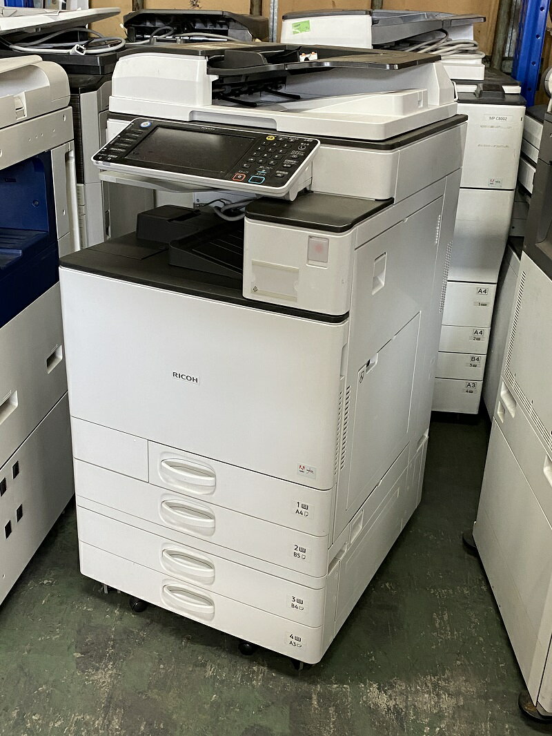 【中古コピー機】 整備済み コスパ良好 リコー RICOH MP C2503 A3 カラー 複合機 コピー機 トナー格安 コピー FAX プリンター スキャナ 4段 カセット 手差し LAN USB オフィス 事務所　MPC2503 【中古】