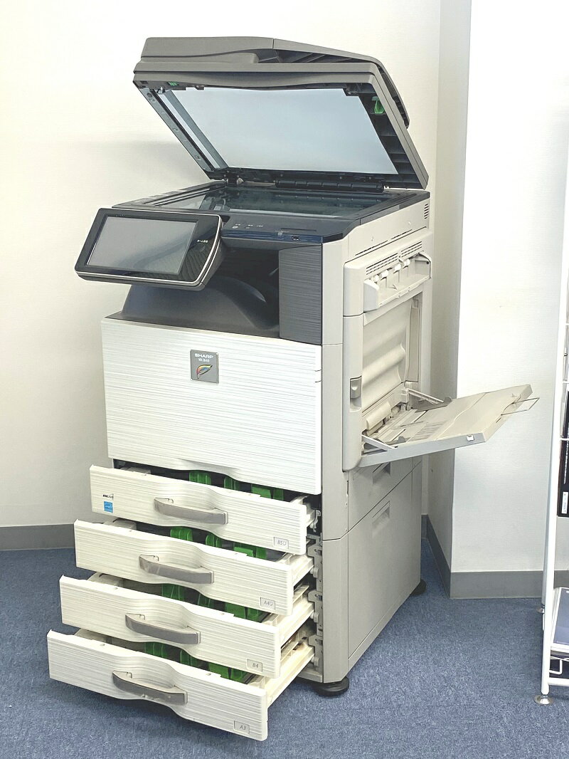 【中古コピー機】 整備済み 1ヵ月保証！ SHARP シャープ MX-2640FN 無線LAN Mac 対応 A3 カラー 複合機 コピー機 コピー FAX プリンター スキャン 4段 カセット 手差し LAN USB オフィス 事務所　印刷【中古】