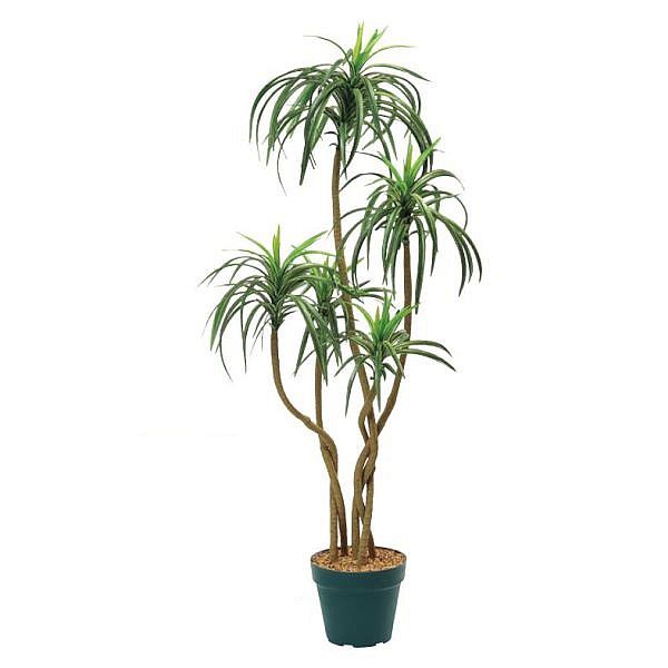 人工観葉植物 ユッカ 110cm（インテリアグリーン 造花・フェイクグリーン・フェイクプラント・擬木・鉢植え）