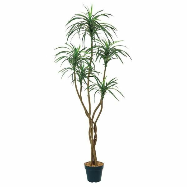 人工観葉植物 ユッカ 150cm（インテリアグリーン 造花・フェイクグリーン・フェイクプラント・擬木・鉢植え）