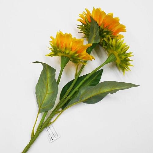 ヒマワリ造花（造花 ひまわり・サンフラワー）3輪