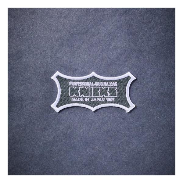 Rakuten - KNICKS　ニックス　W-1BW　【黒地×白文字】　KNICKSオリジナルロゴ刺繍ワッペン　腰袋　腰道具　工具差し　チェーン式　金具