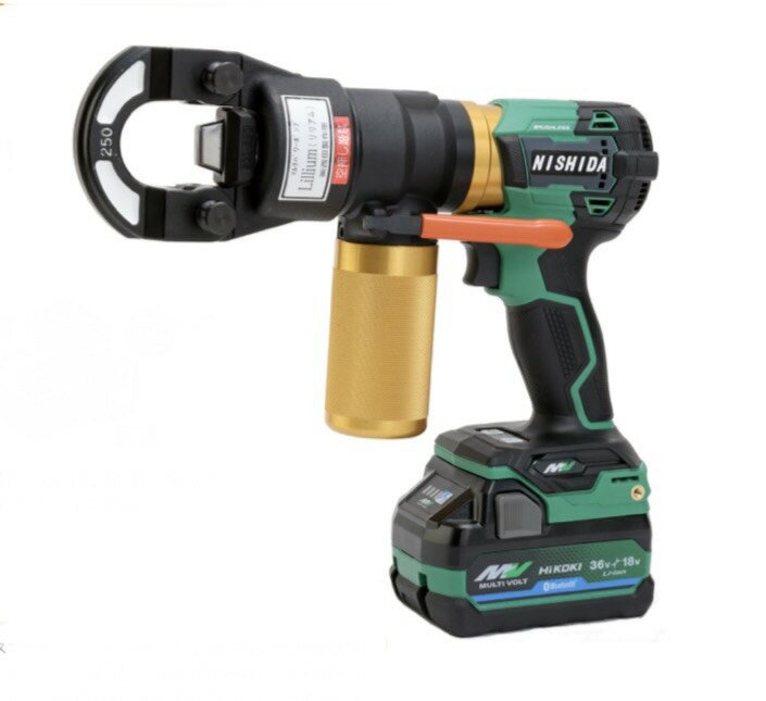 西田製作所　NC-AVA250ZZB　(4.0Ahバッテリ×1)　LILLIUM　（リリアム）　マルチパワーツール　250mm2端子圧着セット　お取り寄せ商品　欠品時連絡