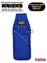 KNICKS ニックス BABL-102GB EVA/コーデュラバリスティック生地底付フリー2Pホルダー ブルー 腰袋 腰道具 工具差し 金具 御主の腰袋思う存分自慢せよ