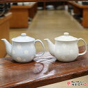 茶器 ドット(水玉) しゃぼん京ポット(紺色or茶色) 横幅18.0cm 直径9.2cm 高さ11.0cm 満了440cc 382g 美濃焼(岐阜県土岐市) 日...
