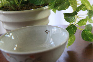 お茶碗 招き猫しっぽ猫ご飯茶碗赤 瀬戸焼 日本製 おしゃれ 動物 ペット 直径11.5cm×高さ5.4cm 3