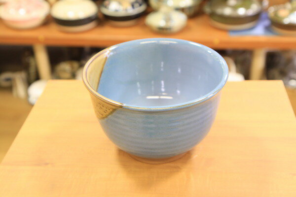 【訳あり アウトレット】水色塗分け60深丼 直径18.2cm×高さ11.5cm 美濃焼 日本製 丈夫 業務用食器でも利用可能
