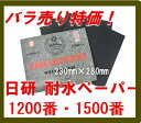 日研 耐水研磨紙シート 1200番〜1500番（耐水ペーパー）【限定バラ売り】　日本研紙株式会社　WTCC-S　ネコポス便で出荷OK 228×280mm【あす楽対応 東北〜九州】【RCP】 5月19日