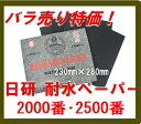 耐水ペーパー 2000番 日研 耐水研磨紙シート 2000番〜2500番 【限定バラ売り】　日本研紙株式会社　WTCC-S　 ネコポス便で出荷OK 228×280mm【あす楽対応 東北〜九州】【RCP】 5月19日