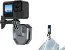 TELESIN モーターサイクル フロントガラス マウント gopro 用 アクセサリー クランプ クリップ アルミニウム GoPro Hero 13 12 11 10 9 Insta360 X5 X4 X3 Ace Pro DJI Osmo 360 DJI Osmo Action 5 Pro 4 3 2 AKASOに対応 アクションカメラアクセサリー