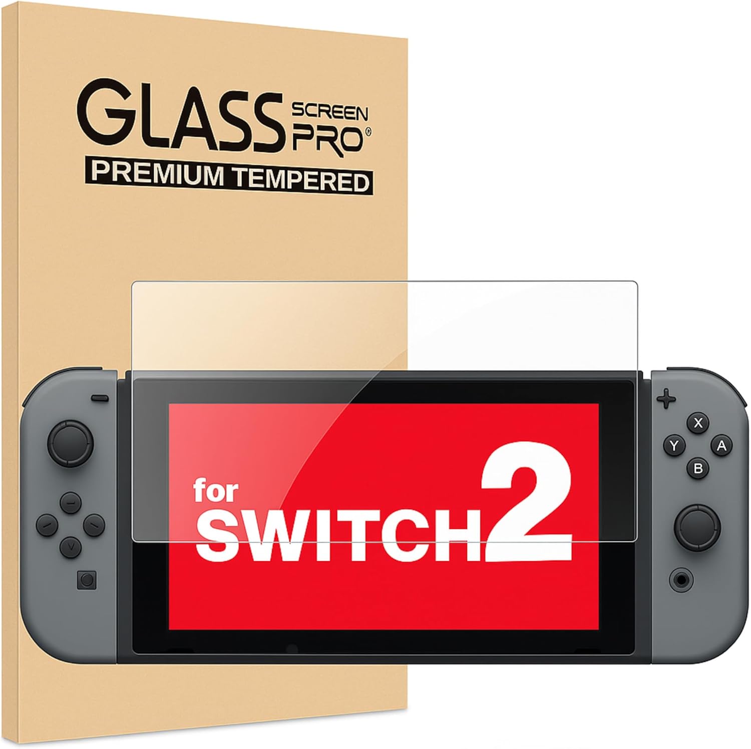 【2枚セット+30日保証】 slynx Switch 2 / スイッチ2 強化ガラスフィルム 超高耐久 9H硬度 高透過率 99% 指紋防止 撥水・撥油加工 傷...