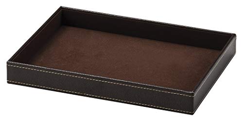 Rakuten - ちどり産業(Tidorisangyou) バスケット ブラウン 33X24X4cm PVCアメニティトレー HT0006
