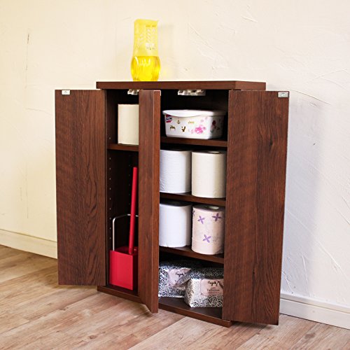 シンプル トイレラックM(幅45cm)BR-45(ブラウン) BR-45