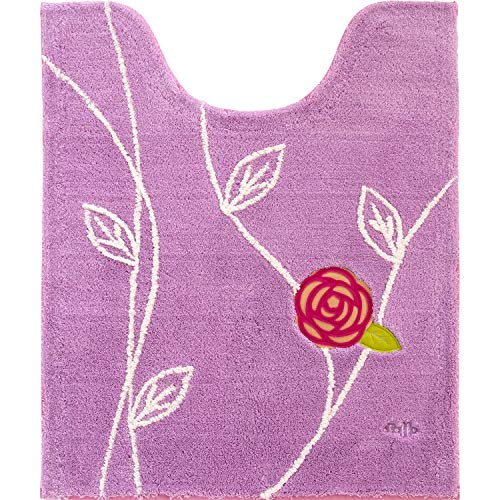 オカ(OKA) エトフトリア トイレマット 約75cm×63cm ロングサイズ ピンク(北欧トイレタリー) 4548622375114