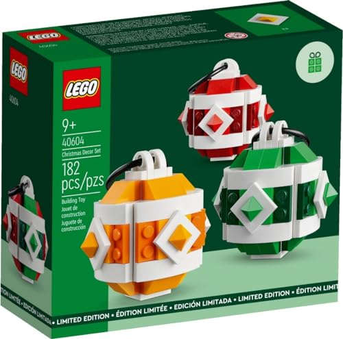オレンジ/グリーン/レッド。/-/6442636・パッケージ個数:1・ホリデーの喜びを広げましょう:LEGOクリスマスデコレーションセット(40604)で楽しいお祝いの楽しみに飛び込みましょう。季節の歓声を放つ3つの鮮やかなホリデーオーナメントを作りましょう。・CHRIS MCVEIGH MAGIC:楽しい休日の作品で有名なレゴの伝説のクリス・マクベイのデザインの魅力を体験してください。・家族で楽しめる豊富:この楽しいプロジェクトを愛する人と一緒に完成させて、建物を大切な思い出に変えましょう。心温まるホリデーアクティビティです。・眩しい色:装飾にホリデースピリットを吹き込みましょう! 季節の3色をミックスして、華やかな華やかさを演出するオーナメントに。・スタイリッシュにショーケース:自分の作品を自慢してディスプレイしましょう。 各オーナメントは高さ3インチ、幅2インチ、奥行き2インチ以上です。レゴホリデーコレクションに加えるのに最適です。商品の説明 レゴのクリスマスデコレーションセット(40604)で3つのカラフルなホリデーデコレーションを作りましょう。 ソーシャルメディアで素晴らしいホリデー作品を展示することで知られるレゴの伝説のクリス・マクベイ氏がデザインしたオーナメントデザインは、3つの季節の色を組み合わせて組み合わせることができます。 愛する人と一緒にプロジェクトを完成させて、特別な思い出を作り、LEGOホリデーコレクションにデコレーションを加えましょう。 安全警告 このセットには、窒息の危険性がある小さなパーツが含まれています。特に3歳未満のお子様はそうです。