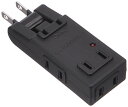 雷に強いマイクロタップ 4個口 黒_HS-AKS4PBT-K 00-6959