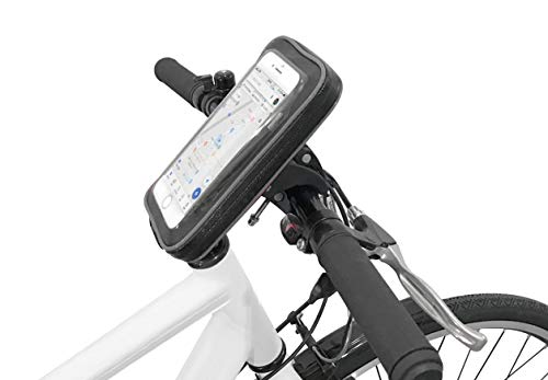 トップ(Top) 自転車用ウォータープルーフスマートフォンケース XL 防水 防塵 強力固定 収納付き タッチ..