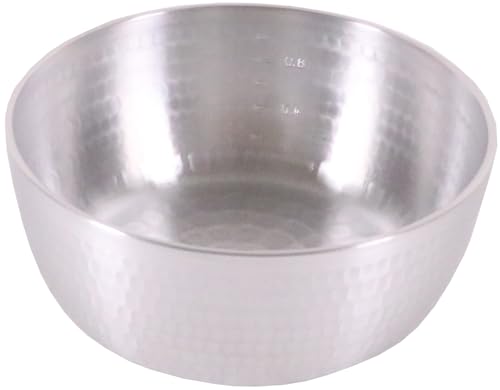 アルミ 打出 ヤットコ鍋(目盛付)16.5cm