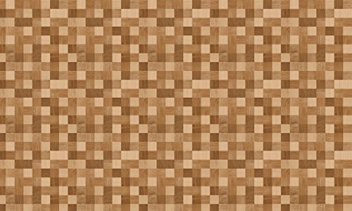 貼ってはがせる! テーブルデコレーション 30cm×150cm モザイクウッド ライトブラウン(LBR)