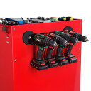 ULIBERMAGNET 電動工具オーガナイザー ユーティリティストレージラックシェルフ ドライバーホルダー付き 壁取り付け 高耐久 コードレス