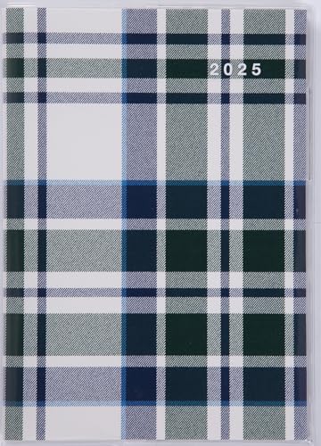 676 クレール インデックス グラン 1 高橋書店 2025年度版4月始まり 日曜始まり マンスリー チェック柄 A5