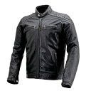 デイトナ(Daytona) バイク用 レザー ジャケット 本革(ワックス加工) 春秋 カフェ ライダース DL-006 ブラック XLサイズ(メ