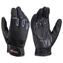 デイトナ(Daytona) バイク用 グローブ 春夏 手のひら本革(ヤギ革) スマホ対応 フルメッシュ スタンダードグローブ HBG-072 グ