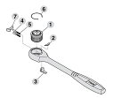 トネ(TONE) ラチェットハンドル用リペアキット RK-RH3B 差込角9.5mm(3/8)