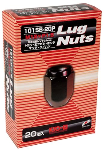 KYO-EI(協永産業) 自動車用ホイールナット(袋ナット) 【ネジ径】M12 【ピッチ】P1.5 【二面幅】 21HEX 【入数】20 【色】